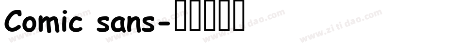 Comic sans字体转换